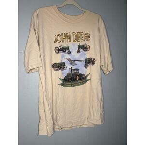 Vintage 90s John Deere tractor graphic tshirt